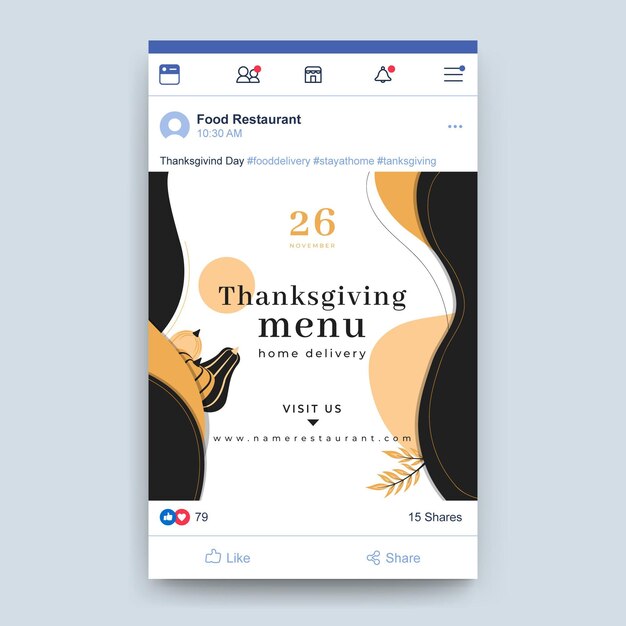 thanksgiving facebook post