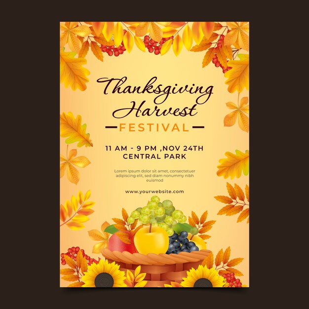 Thanksgiving poster design