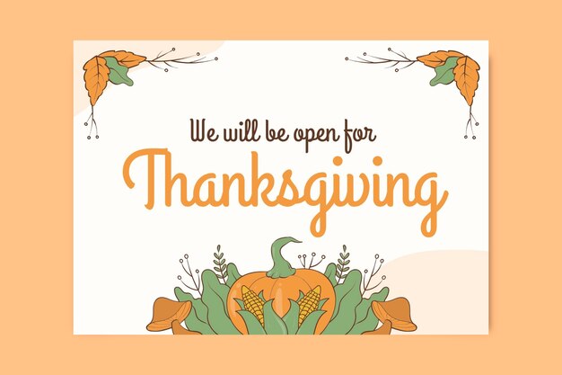 Thanksgiving  template design