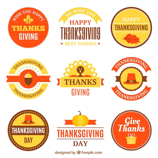 Thanksgiving vintage sticker collection