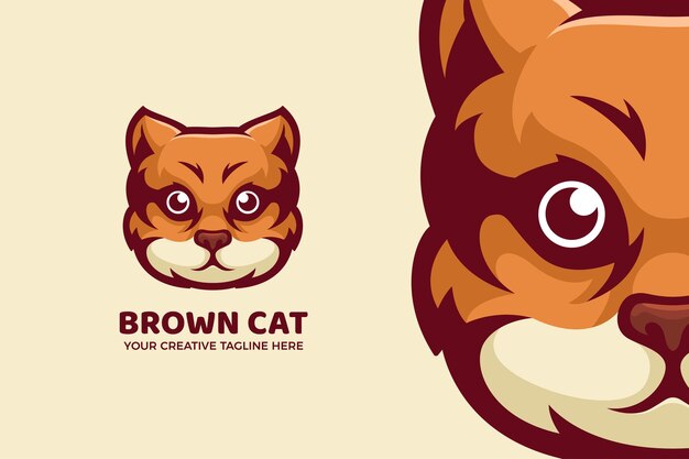 かわいい猫の顔イラストセット 無料のベクター