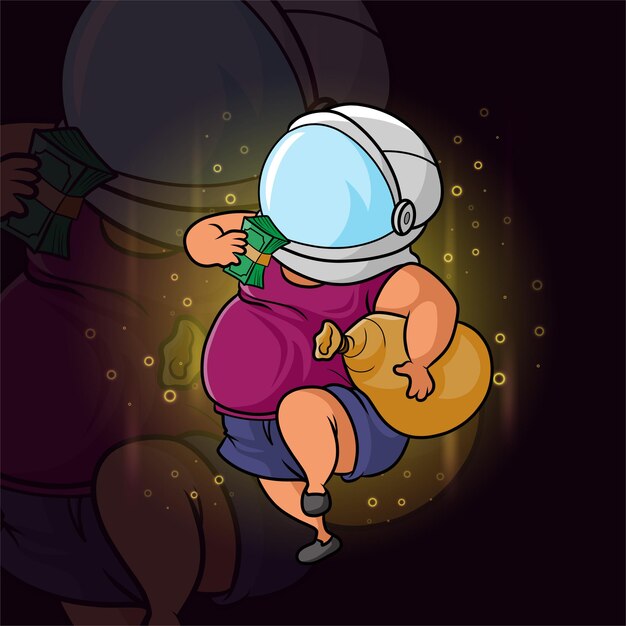 雲のイラストで眠っているカップル象の水彩手描き プレミアムベクター