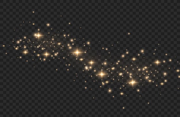 透明な背景 光の効果 イラストの星 キラキラとバースト プレミアムベクター