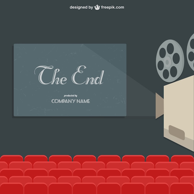 Free vector theater film projection