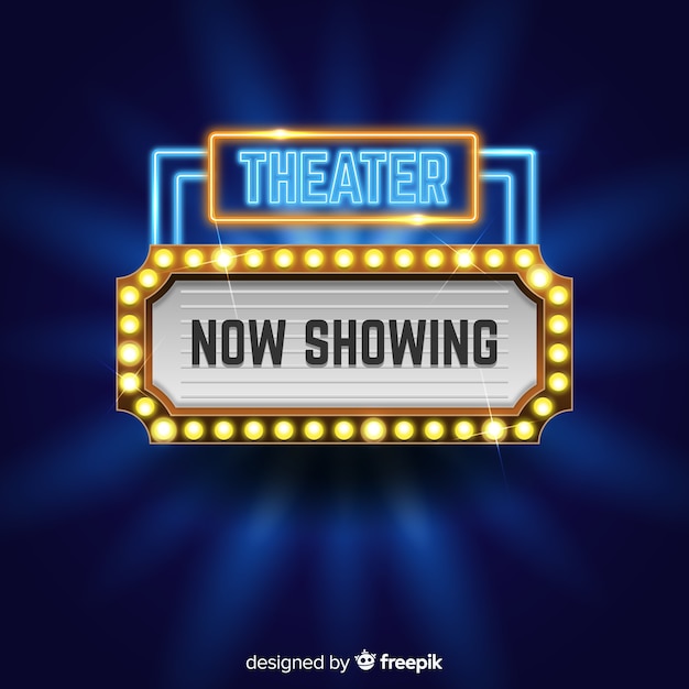 Theater Sign Background