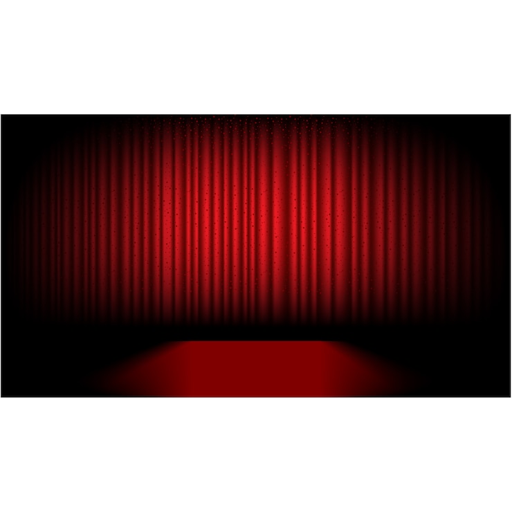 무료 Vector 극장 무대 디자인