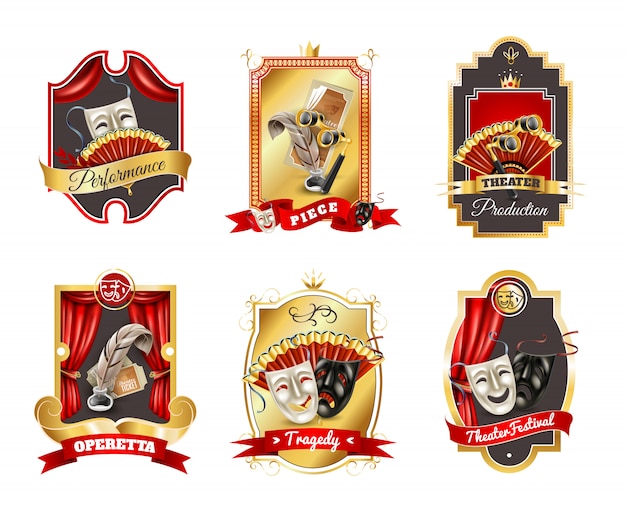 Theatre Emblems Set