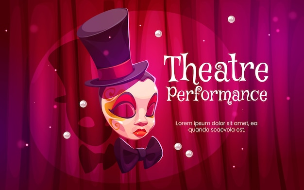 Free vector theatre performance background