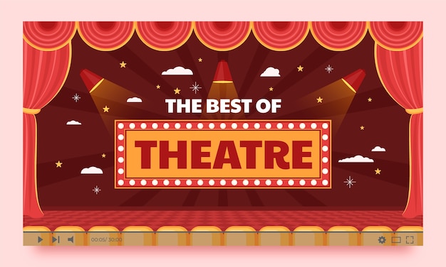 Free vector theatre template design