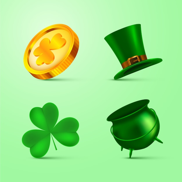 Free vector thematic st. patricks day element collection