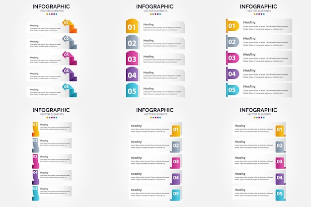 Vettore gratuito queste infografiche di illustrazioni vettoriali sono ideali per la pubblicità in un volantino o in una rivista