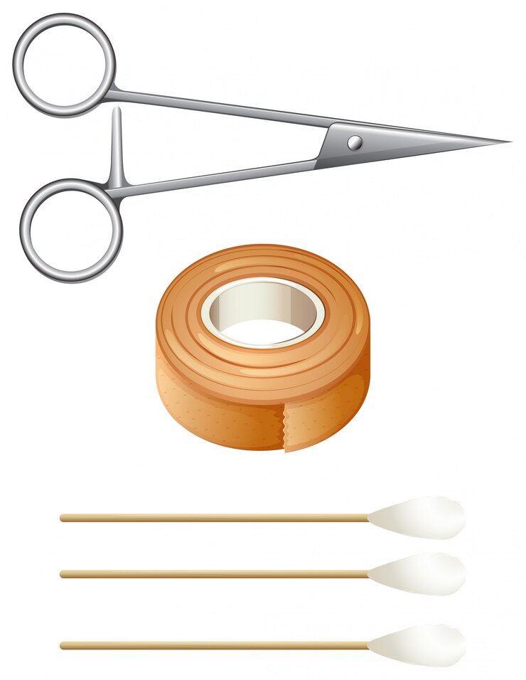 Free Vector things needed for first-aid