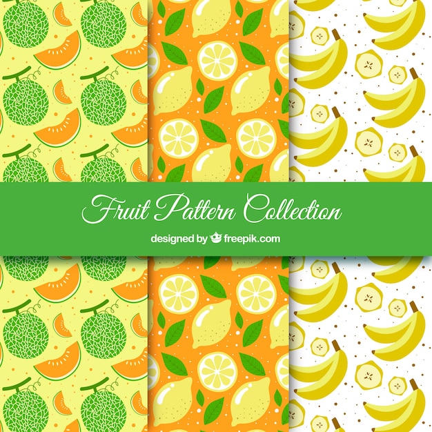 Three fruit patterns