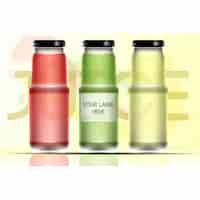 Free vector three glass jars