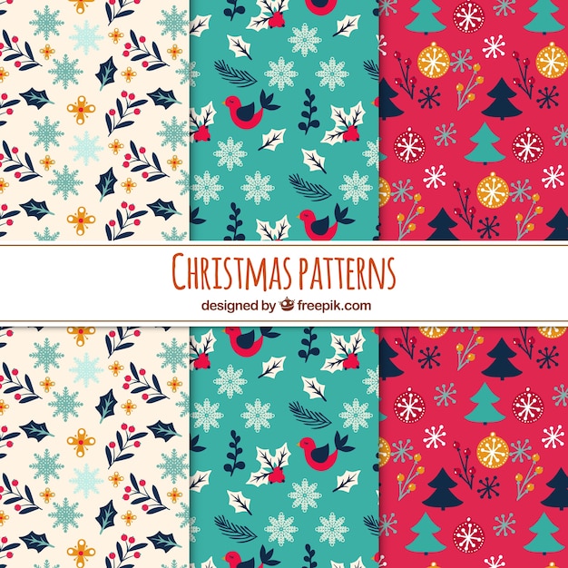 3つの素晴らしいクリスマスのパターン
