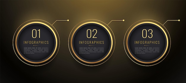 Banner grafico del flusso di lavoro infografico in tre fasi per i tuoi dati