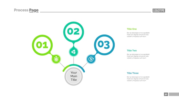 Three Steps Strategy Slide Template