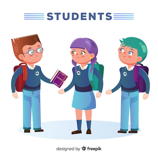 Three students