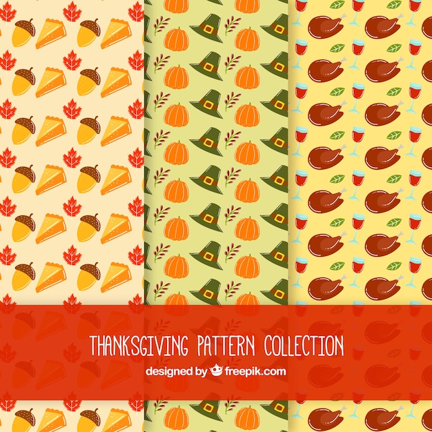 Three thanksgiving patterns