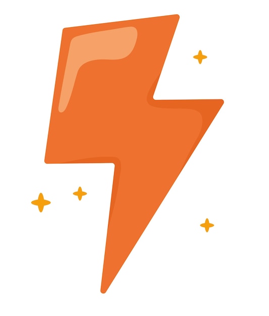 Free vector thunder with sparks