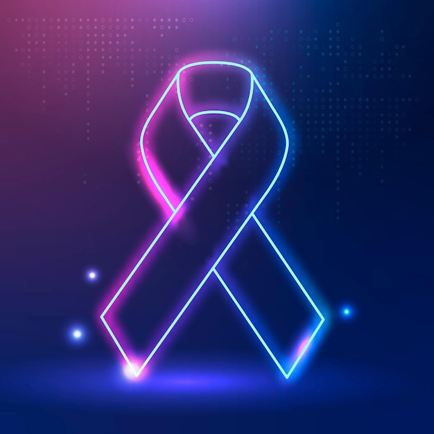 Розово-голубая лента осведомленности о раке щитовидной железы для поддержки здоровья