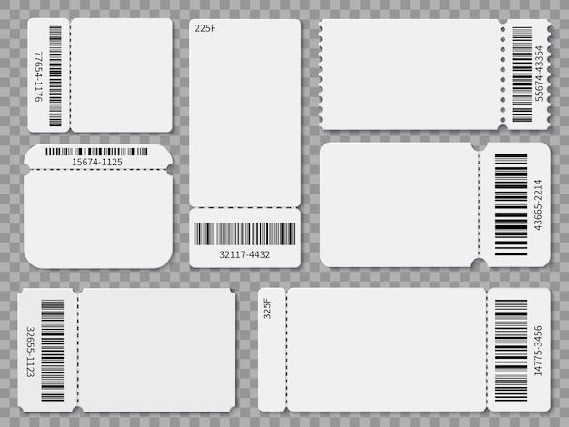 Template For Tickets With Stubs from img.freepik.com