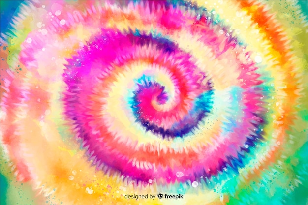 Tie-dye style rainbow background