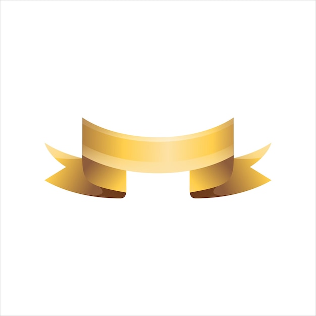 Бесплатное векторное изображение Золотой глянцевый значок галстука