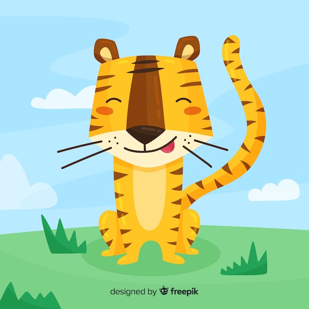 Free vector tiger background