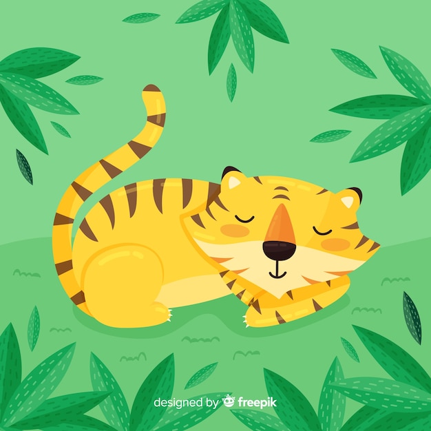 Free vector tiger background