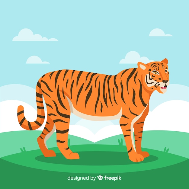 Free vector tiger background