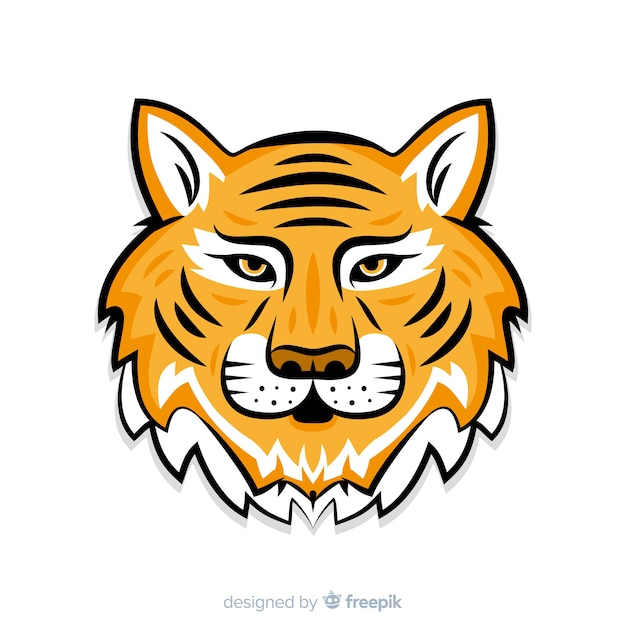 Фон лица тигра