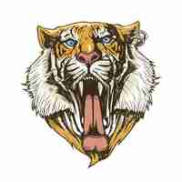 Free vector tiger head background