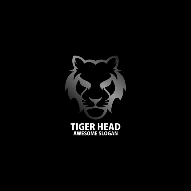 tiger head logo mascot design