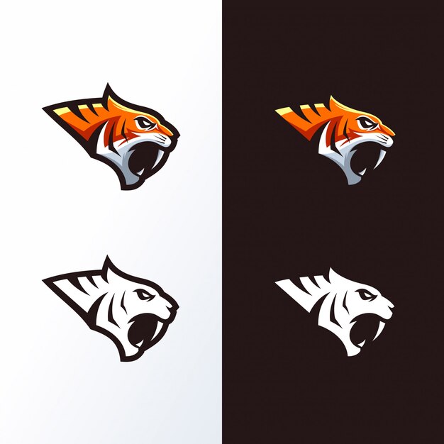 Tiger head logo ready to use