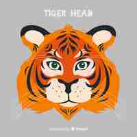 Free vector tiger head