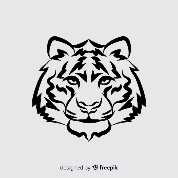 Free vector tiger head