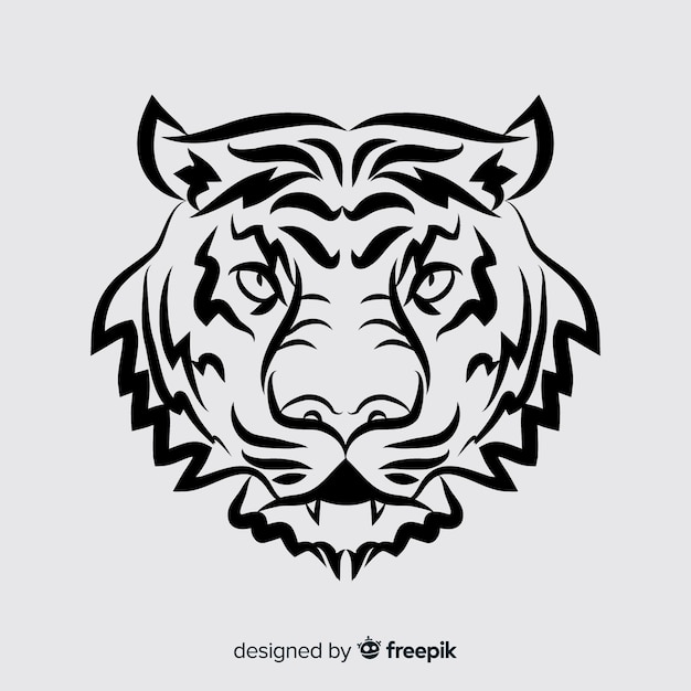 Free vector tiger head