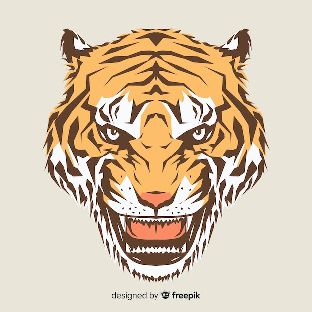 Free vector tiger head