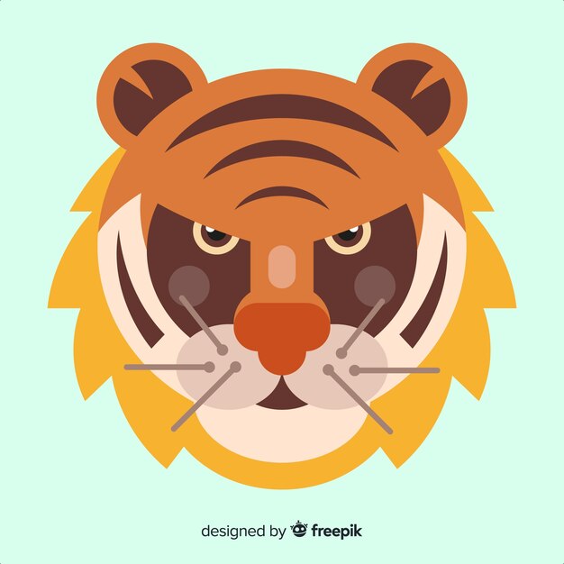 Free vector tiger head