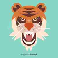 Free vector tiger head