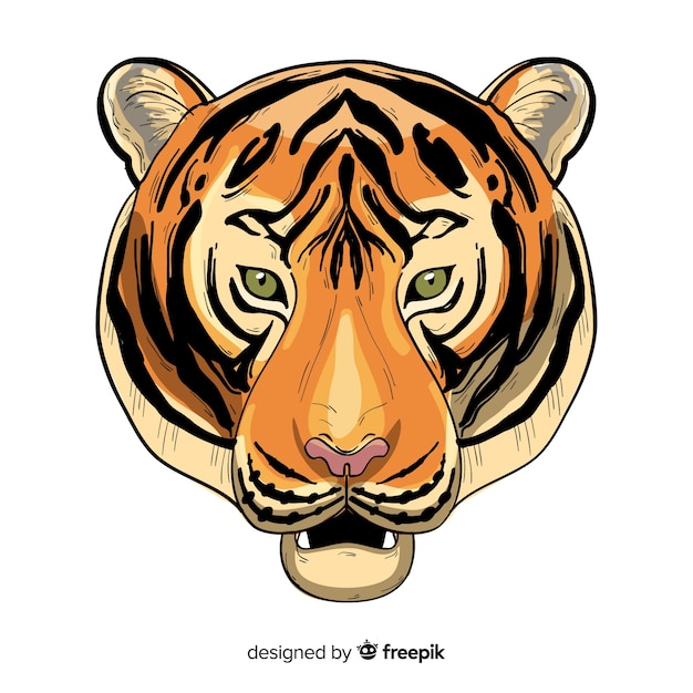 Free vector tiger head