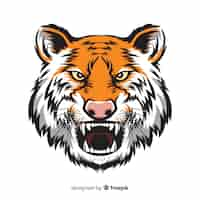 Free vector tiger head