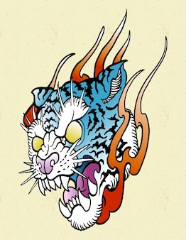 Tiger japan tattoo