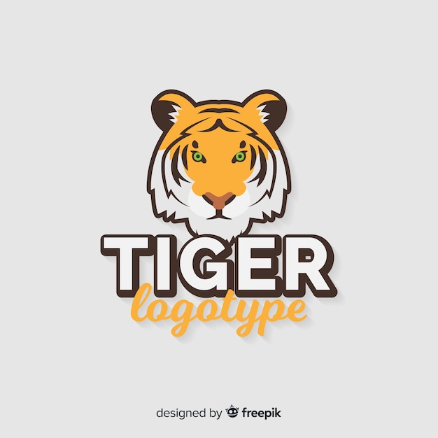 Бесплатное векторное изображение Логотип tiger