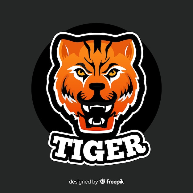 Бесплатное векторное изображение Логотип tiger