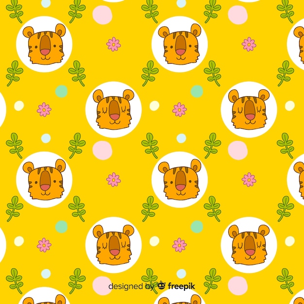 Free vector tiger pattern