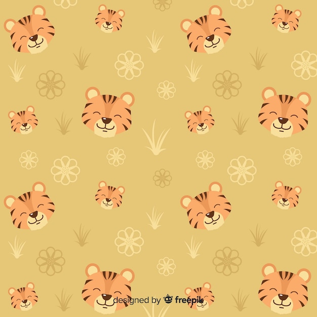 Free vector tiger pattern