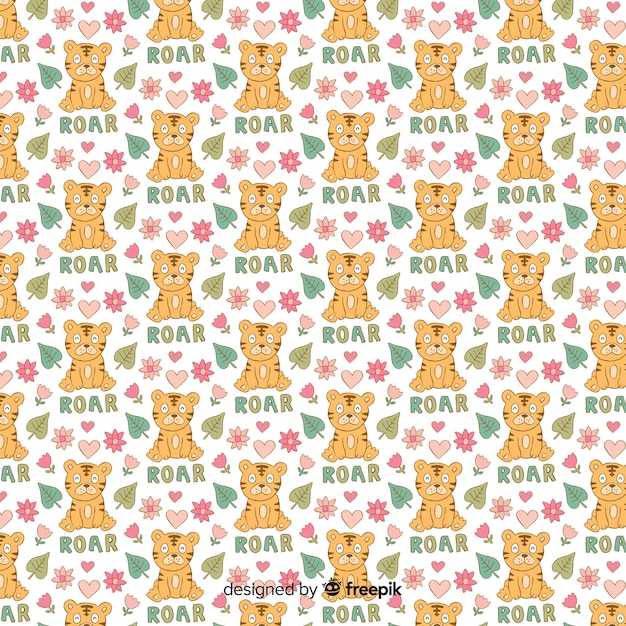 Free vector tiger pattern