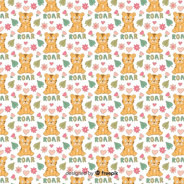 Free vector tiger pattern